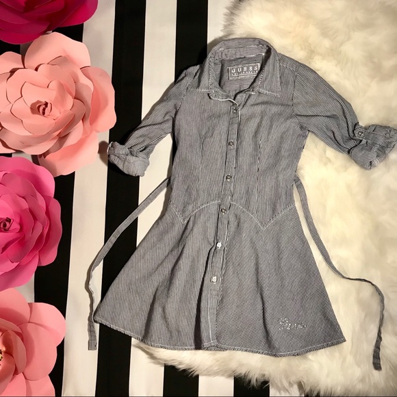 Guess Other - Guess Los Angeles Girls Striped Dress with belt A2
